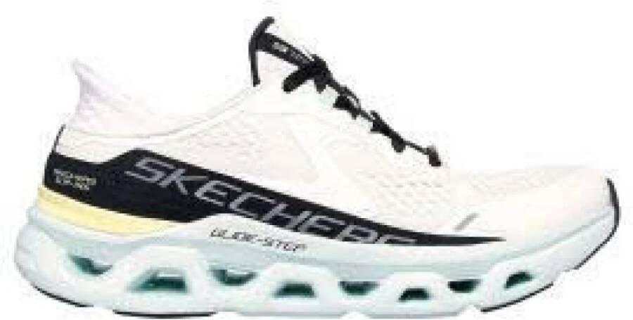Skechers Casual witte veterschoenen voor dames