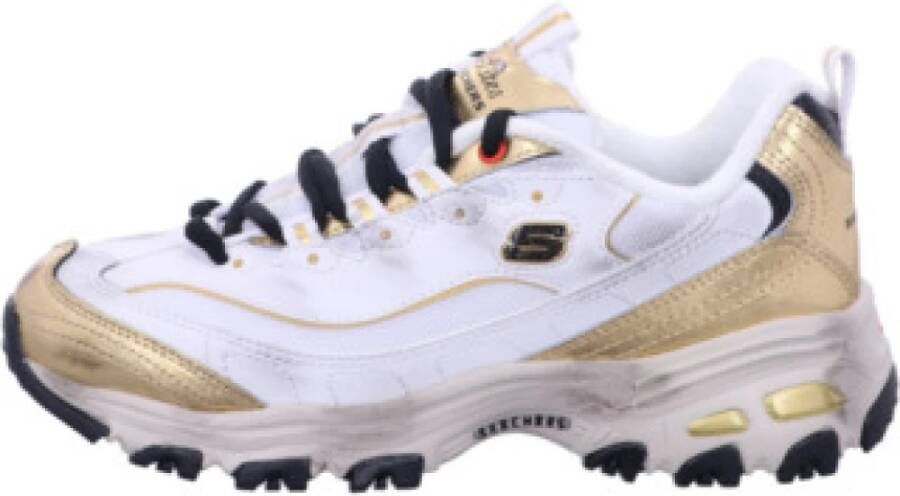 Skechers Casual witte veterschoenen voor dames