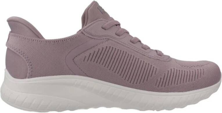 Skechers Slip-Ins: BOBS Sport Squad Chaos Current Muse Vrouwen Purper Sneakers Sportschoenen - Foto 3