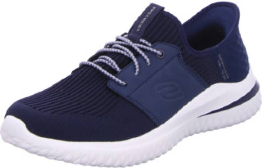 Skechers Comfort Veterschoenen voor Heren in Marineblauw