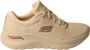 Skechers Comfortabele Arch Fit Natuurlijke Mesh Sneaker Beige Dames - Thumbnail 1