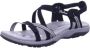 Skechers Reggae Slim-Sun Array 163115-BLK Vrouwen Zwart Sandalen - Thumbnail 2