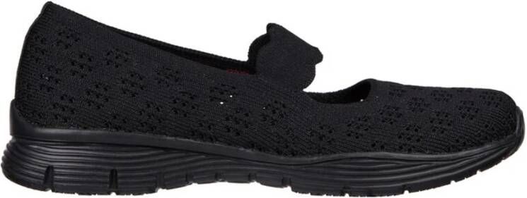 Skechers Comfortabele Mary Jane Stijl Ballerina's Black Dames