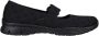 Skechers Comfortabele Mary Jane Stijl Ballerina's Black Dames - Thumbnail 1