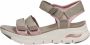 Skechers Comfortabele Open Teen Sandaal Fresh Bloom Beige Dames - Thumbnail 2