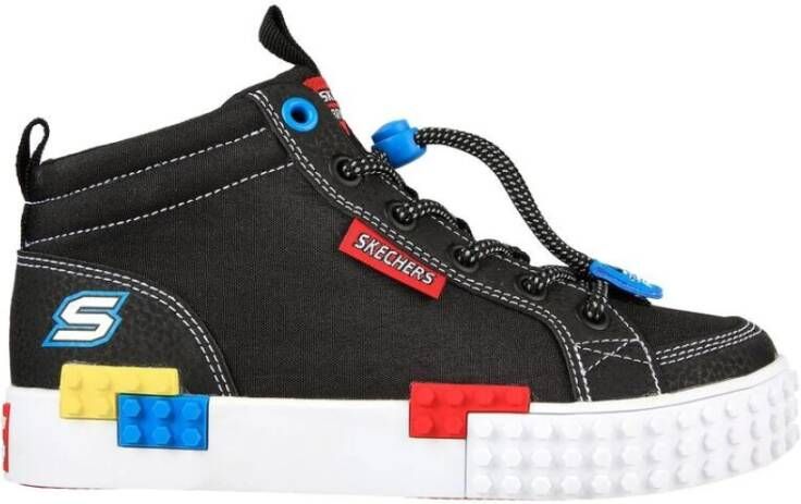 Skechers Cool Bricks Kindersneakers Stijlvol en Duurzaam Zwart Heren