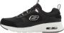 Skechers Sportieve Zwarte Leren Sneaker met AirCushioned Zool Zwart - Thumbnail 2