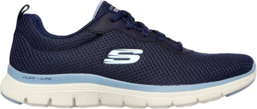 Skechers Dames Brilliant View Sneakers Blauw Dames