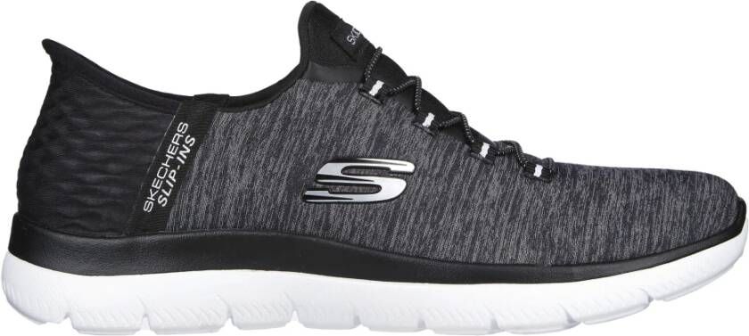 Skechers Dames Enkellaarzen Slip-Ins: Summits-Dazzling Haze Black Dames