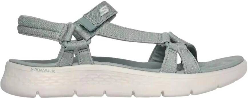 Skechers Groene Sandalen met Stoffen Voering Green Dames