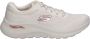 Skechers Comfortabele Arch Fit Natuurlijke Mesh Sneaker Beige Dames - Thumbnail 1