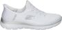 Skechers Mode Sneakers Wit Zilver Vrouwen White Dames - Thumbnail 1