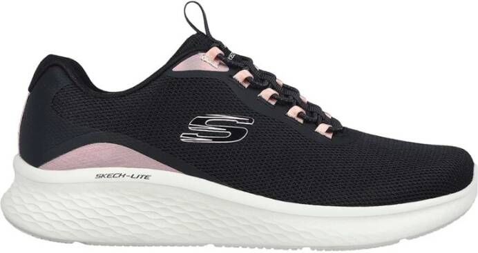 Skechers Dames Textiel Sneakers Black Dames