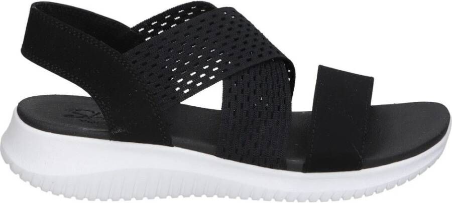 Skechers Yoga Foam Platform Sandals Zwart Dames