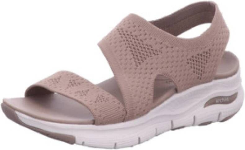 Skechers Damesandalen in effen kleur