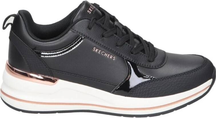 Skechers Fine Shine Stijlvolle Sneakers Black Dames