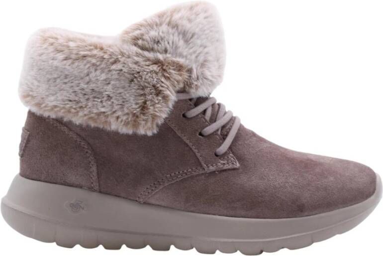 Skechers On The Go Joy-Plush Dreams 144042-DKTP Vrouwen Grijs Laarzen Sneeuw laarzen - Foto 6