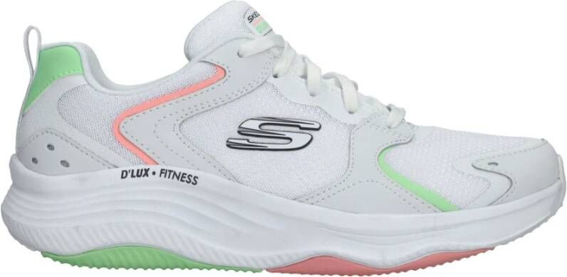 Skechers D'Lux Fitness sneaker Wit Dames