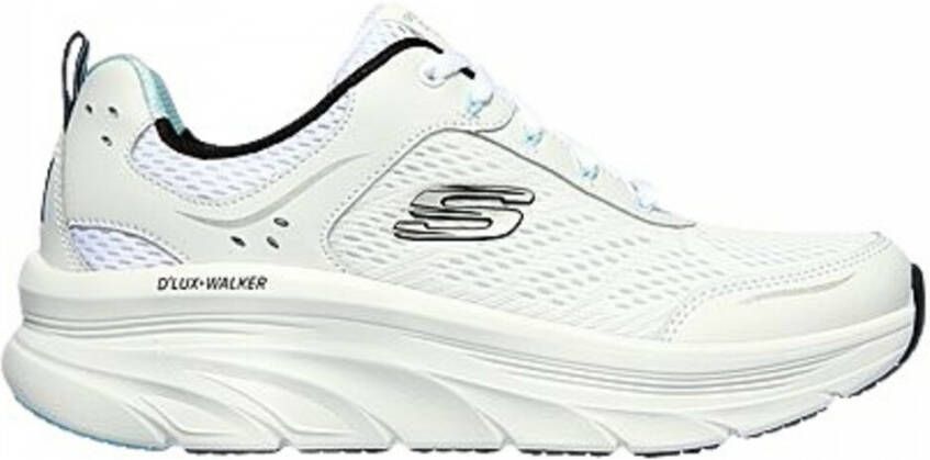 Skechers D'Lux Walker dames sneaker Wit zwart - Foto 2