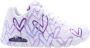 Skechers Sneakers met sleehak UNO-SPREAD THE LOVE Vrijetijdsschoen lage schoen veterschoen met coole graffiti-print - Thumbnail 2