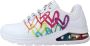 Skechers 553700510 Sneakers UNO 2 FLOATING LOVE met hartenprint - Thumbnail 3