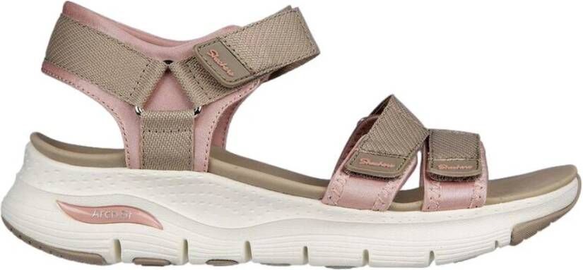 Skechers Fresh Bloom Flex Sandaal Beige Dames