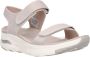 Skechers Stijlvolle platte sandalen voor toeristen Beige Dames - Thumbnail 4