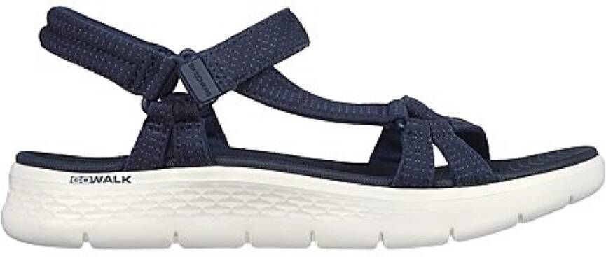 Skechers Blauwe Sandalen met Stoffen Voering Blue Dames