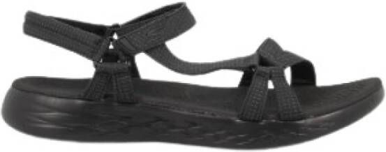 Skechers Flat Sandals Zwart Dames
