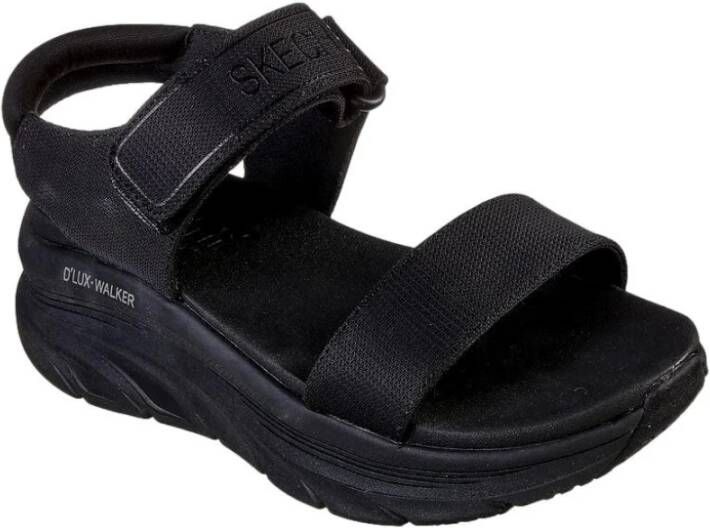 Skechers Flat Sandals Zwart Dames