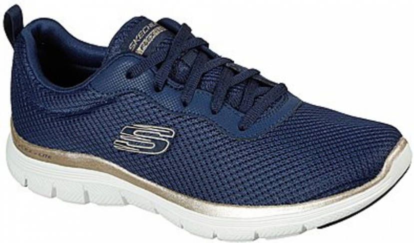 Skechers Flex Appeal 4.0 Sneakers Blauw Dames