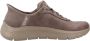 Skechers Instapper Hands-Free Slip-Ins Go Walk Flez Mali 124837 BRN Bruin Machine Washable - Thumbnail 2