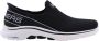 Skechers Go Walk 7 Mia Dames Instappers Zwart;Wit - Thumbnail 2