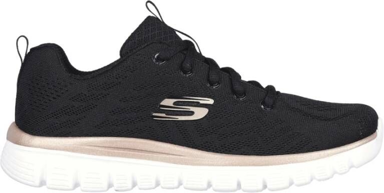 Skechers Graceful Get Connected Vrouwen Zwart Sneakers