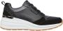 Skechers Geperforeerde Duraleather Sneakers Black Dames - Thumbnail 1