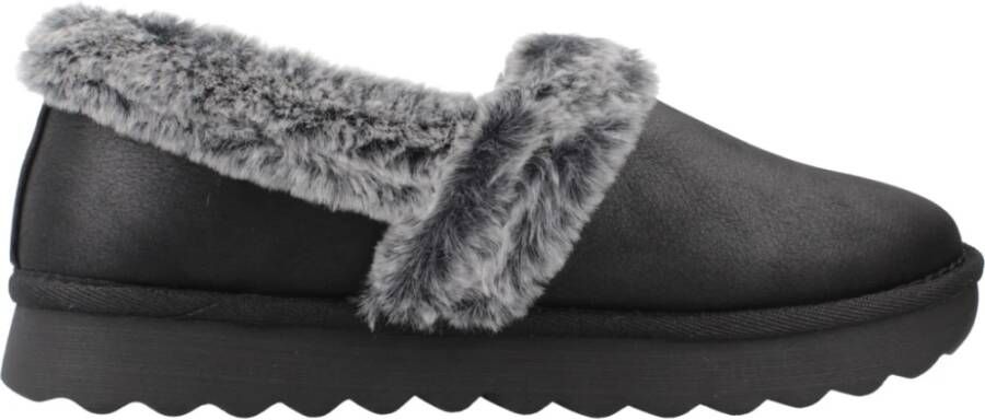 Skechers Cozy Up gevoerde dames pantoffels zwart Extra comfort Memory Foam - Foto 3