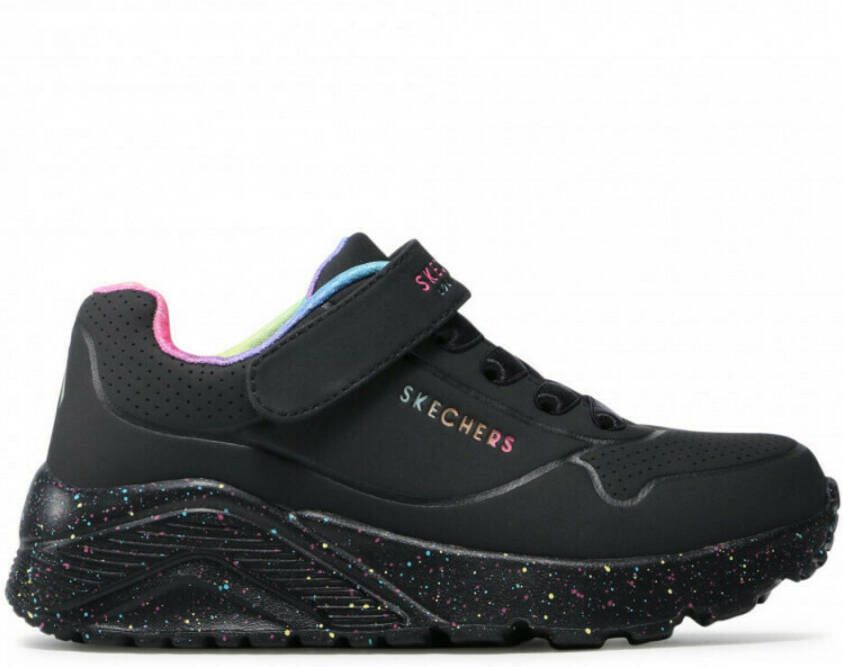 Skechers Uno Lite Rainbow Specks meisjes sneakers Zwart Extra comfort Memory Foam - Foto 6