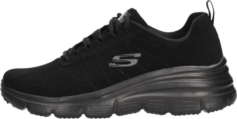Skechers Comfortabele Leren Sneaker voor Zwart