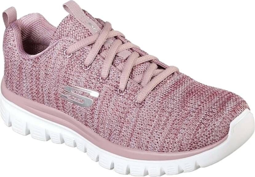 Skechers Graceful-Twisted Fortune Sneakers Roze Dames