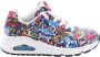 Skechers Uno Vexx Color Doodle Sneakers rood Dames - Thumbnail 3
