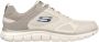 Skechers Heren Leder Textiel Sneakers Beige Heren - Thumbnail 7
