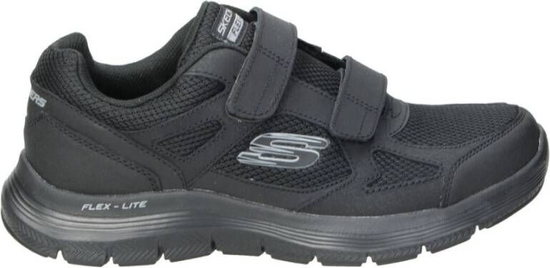 Skechers Heren leren sneakers Zwart Heren