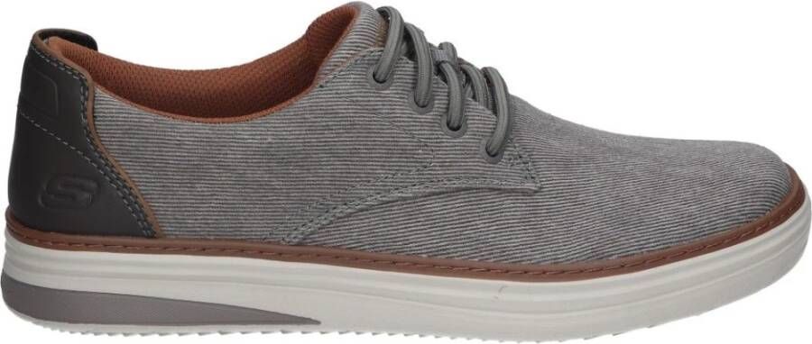 Skechers Hyland Ratner VEGAN Veterschoen Heren Grijs