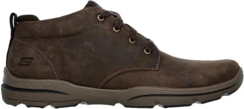 Skechers Heren Schoenen Relax Fit Harper Brown Heren