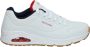 Skechers Sneakers met sleehak Uno Stand on Air Vrijetijdsschoen lage schoen veterschoen met fijne perforatie - Thumbnail 2