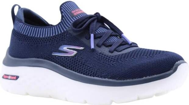 Skechers Go Walk Hyper Burst Moon wa Sneakers Blue Dames
