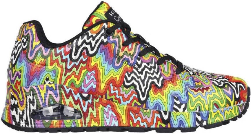 Skechers Hypnotiserende Kunst Sneaker Multicolor Dames