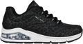 Skechers Sneakers UNO 2 IN-KAT-NEATO met skech-air-luchtkamerzool vrijetijdsschoen lage schoen veterschoen - Zwart