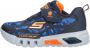 Skechers Flex-Glow Rondler Jongens Sneakers Navy Orange - Thumbnail 2