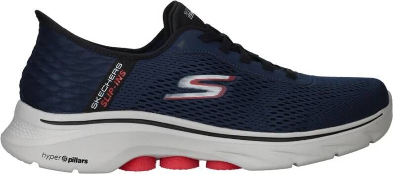 Skechers Lichtgewicht Blauwe Slip-On Sneaker Blue Heren